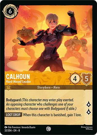 Calhoun - Hard-Nosed Leader - Reign of Jafar (8) #32/204 - Common Disney Lorcana Trading Card
