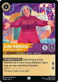 Alma Madrigal - Accepting Grandmother - Reign of Jafar (8) #34/204 - Uncommon Disney Lorcana Trading Card