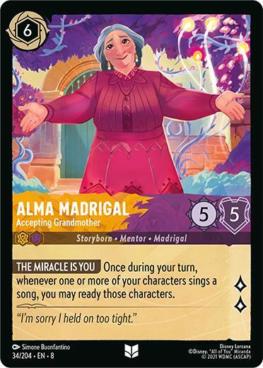 Alma Madrigal - Accepting Grandmother - Reign of Jafar Disney Lorcana trading card