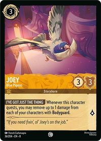 Joey - Blue Pigeon - Reign of Jafar (8) #36/204 - Common Disney Lorcana Trading Card