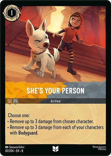 She's Your Person - Reign of Jafar Disney Lorcana trading card