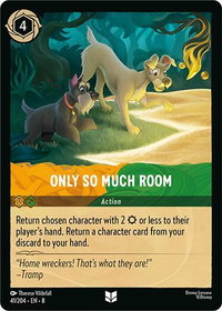 Only So Much Room - Reign of Jafar (8) #41/204 - Uncommon Disney Lorcana Trading Card