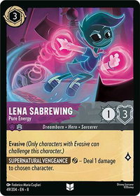 Lena Sabrewing - Pure Energy - Reign of Jafar (8) #49/204 - Uncommon Disney Lorcana Trading Card