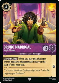 Bruno Madrigal - Single-Minded - Reign of Jafar (8) #51/204 - Common Disney Lorcana Trading Card