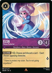 Elsa - Fierce Protector - Reign of Jafar (8) #60/204 - Rare Disney Lorcana Trading Card