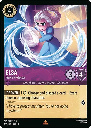 Elsa - Fierce Protector - Reign of Jafar Disney Lorcana trading card