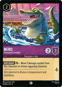 Nero - Fearsome Crocodile - Reign of Jafar (8) #65/204 - Common Disney Lorcana Trading Card