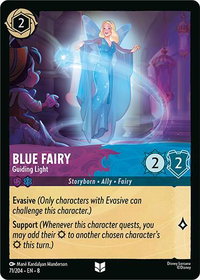 Blue Fairy - Guiding Light - Reign of Jafar (8) #71/204 - Uncommon Disney Lorcana Trading Card