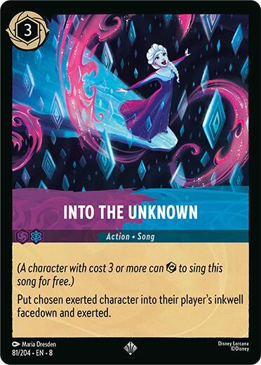 Into the Unknown - Reign of Jafar Disney Lorcana trading card