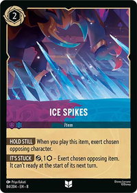 Ice Spikes - Reign of Jafar (8) #84/204 - Uncommon Disney Lorcana Trading Card