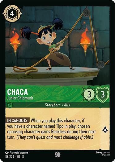 Chaca - Junior Chipmunk - Reign of Jafar Disney Lorcana trading card