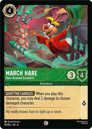 March Hare - Hare-Brained Eccentric - Reign of Jafar Disney Lorcana trading card