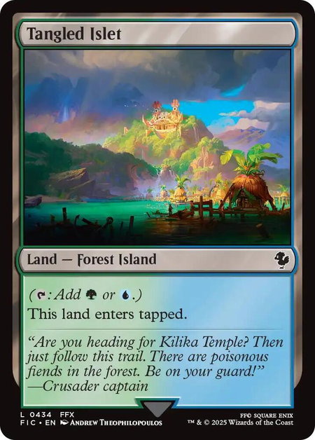 Tangled Islet - Commander: FINAL FANTASY Magic: The Gathering trading card
