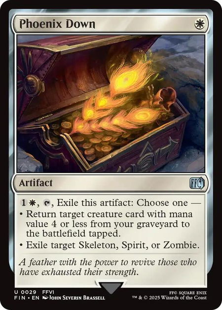 Phoenix Down - FINAL FANTASY Magic: The Gathering trading card