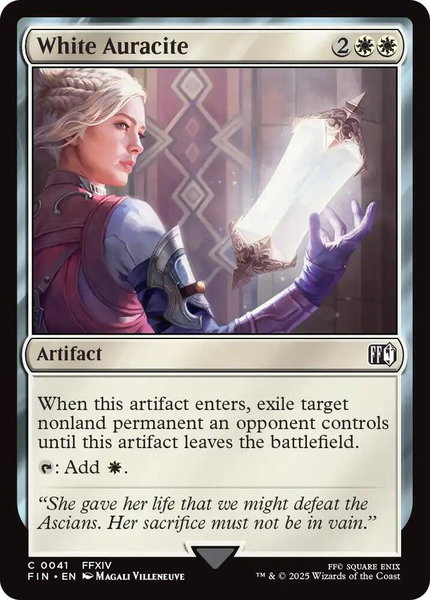 White Auracite - FINAL FANTASY Magic: The Gathering trading card