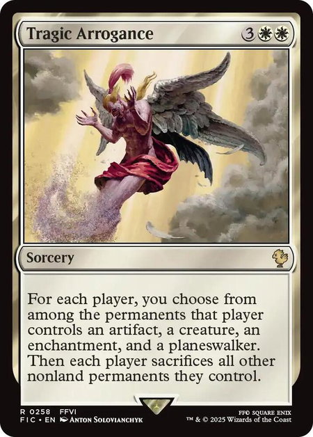 Tragic Arrogance - Commander: FINAL FANTASY Magic: The Gathering trading card