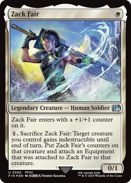Zack Fair (Surge Foil) - FINAL FANTASY Magic: The Gathering trading card
