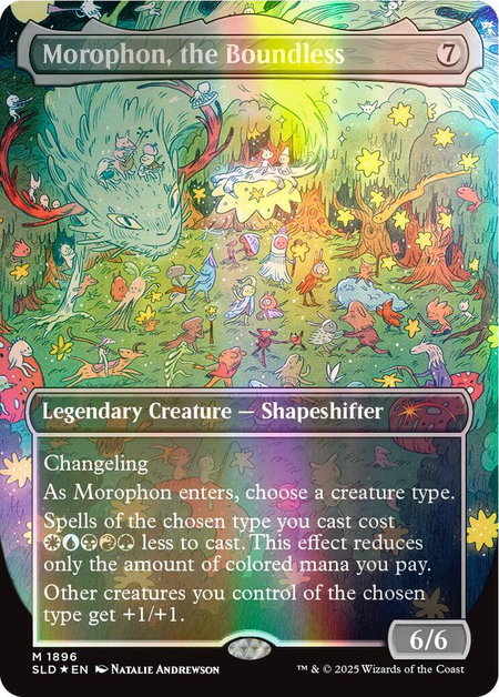 Morophon, the Boundless (Double Rainbow Foil) - Secret Lair Drop Series Magic: The Gathering trading card