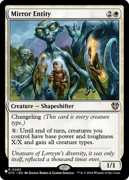Mirror Entity (OTC) - The List Reprints Magic: The Gathering trading card