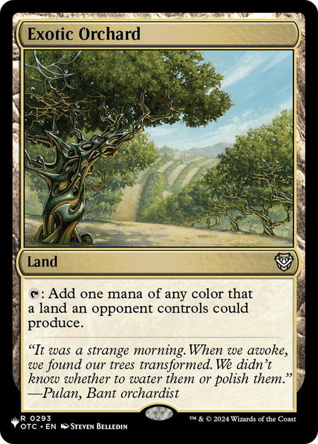 Exotic Orchard (OTC) - The List Reprints Magic: The Gathering trading card