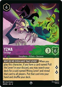 Yzma - On Edge - Reign of Jafar (8) #68/204 - Super Rare Disney Lorcana Trading Card
