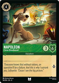 Napoleon - Clever Bloodhound - Reign of Jafar (8) #96/204 - Uncommon Disney Lorcana Trading Card