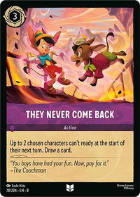 They Never Come Back - Reign of Jafar (8) #78/204 - Uncommon Disney Lorcana Trading Card