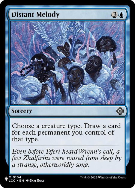 Distant Melody - The List Reprints Magic: The Gathering trading card