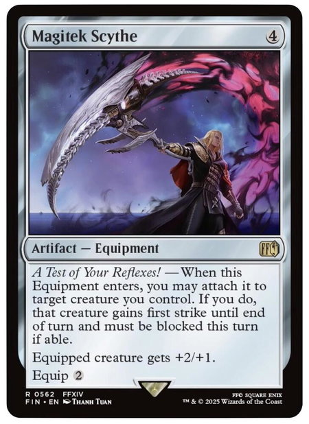Magitek Scythe - FINAL FANTASY Magic: The Gathering trading card