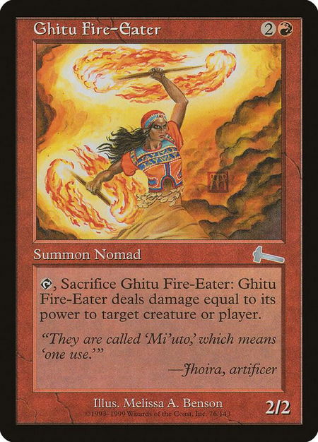 Ghitu Fire-Eater - Urza's Legacy Magic: The Gathering trading card