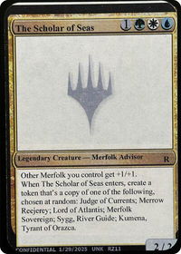 The Scholar of Seas - Un-Known Event Playtest Cards  #null - Rare Magic: The Gathering Trading Card