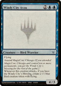 Windy City Aven - Un-Known Event Playtest Cards  #null - Uncommon Magic: The Gathering Trading Card
