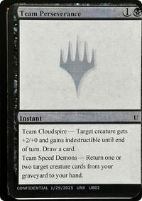 Team Perseverance - Un-Known Event Playtest Cards  #null - Uncommon Magic: The Gathering Trading Card