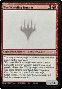 The Wheeling Runner - Un-Known Event Playtest Cards  #null - Rare Magic: The Gathering Trading Card