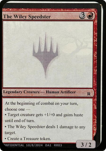 The Wiley Speedster - Un-Known Event Playtest Cards Magic: The Gathering trading card
