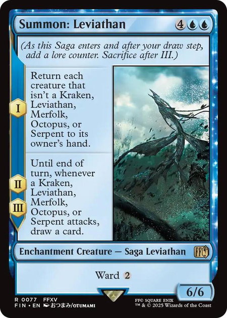 Summon: Leviathan - FINAL FANTASY Magic: The Gathering trading card