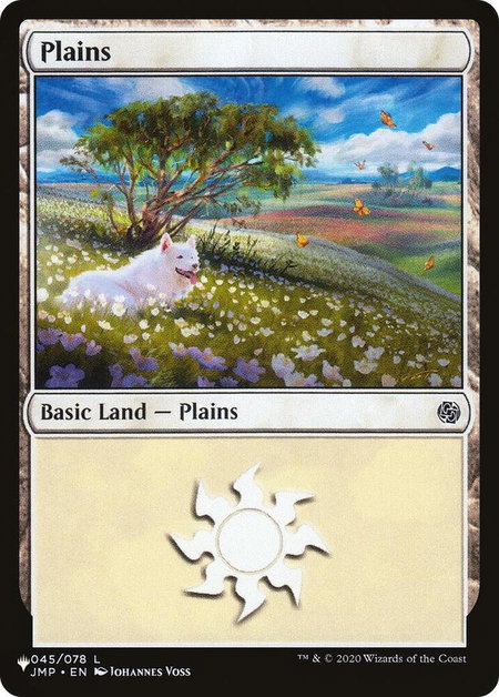Plains (045) (JMP) - The List Reprints Magic: The Gathering trading card