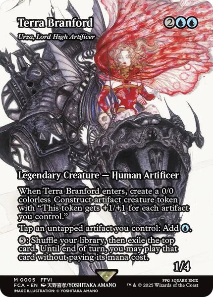 Terra Branford - Urza, Lord High Artificer (Showcase) trading card from FINAL FANTASY: Through the Ages Terra Branford - Urza, Lord High Artificer (Showcase) - FINAL FANTASY: Through the Ages Magic: The Gathering trading card