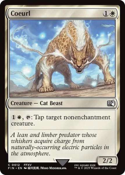 Coeurl trading card from FINAL FANTASY Coeurl - FINAL FANTASY Magic: The Gathering trading card