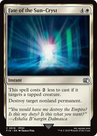 Fate of the Sun-Cryst - FINAL FANTASY (FIN) #19 - Common Magic: The Gathering Trading Card