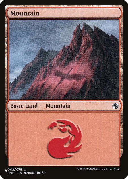 Mountain (062) (JMP) - The List Reprints Magic: The Gathering trading card