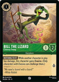 Bill the Lizard - Chimney Sweep - Reign of Jafar (8) #90/204 - Common Disney Lorcana Trading Card