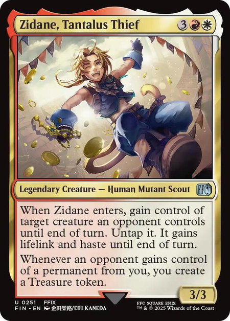 Zidane, Tantalus Thief - FINAL FANTASY Magic: The Gathering trading card