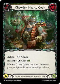 Chowder, Hearty Cook - High Seas #SEA075 - Common Flesh and Blood Trading Card