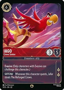Iago - Crown Seeker - Illumineer's Quest: Palace Heist (Q2) #11/35 - None Disney Lorcana Trading Card