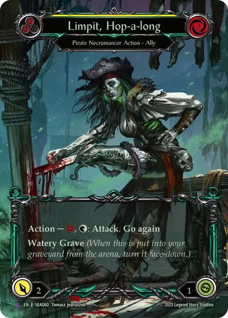 Limpit, Hop-a-long (Marvel) trading card from High Seas Limpit, Hop-a-long (Marvel) - High Seas Flesh and Blood trading card