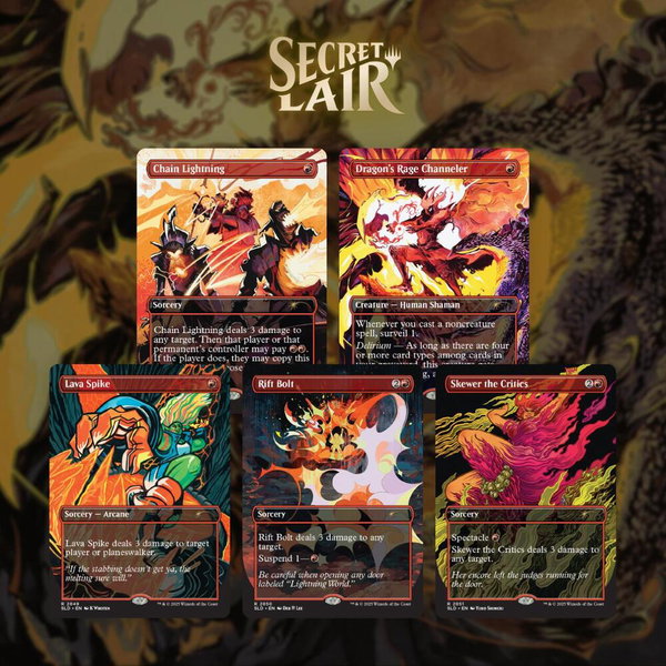Secret Lair Drop: EVERYTHING IS ON FIRE - Non-Foil Edition trading card from Secret Lair Drop Series Secret Lair Drop: EVERYTHING IS ON FIRE - Non-Foil Edition - Secret Lair Drop Series Magic: The Gathering trading card