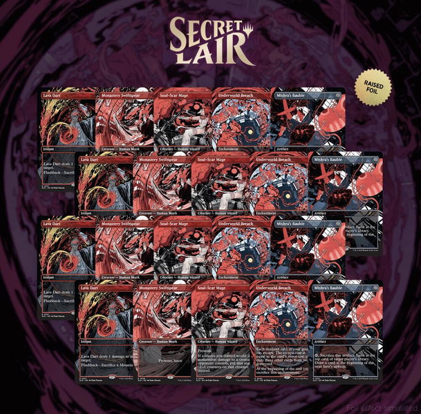 Secret Lair Drop: vroooOOOMMMMMM! - Raised Foil Playset Bundle - Secret Lair Drop Series Magic: The Gathering trading card