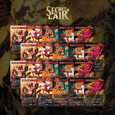 Secret Lair Drop: EVERYTHING IS ON FIRE - Non-Foil Playset Bundle - Secret Lair Drop Series Magic: The Gathering trading card