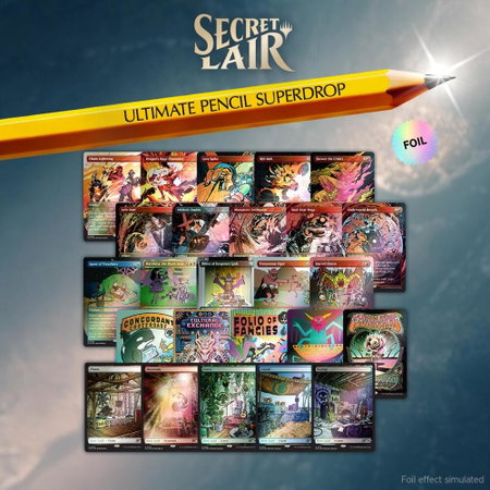 Secret Lair Drop: The Ultimate Pencil - Rainbow Foil Bundle trading card from Secret Lair Drop Series Secret Lair Drop: The Ultimate Pencil - Rainbow Foil Bundle - Secret Lair Drop Series Magic: The Gathering trading card
